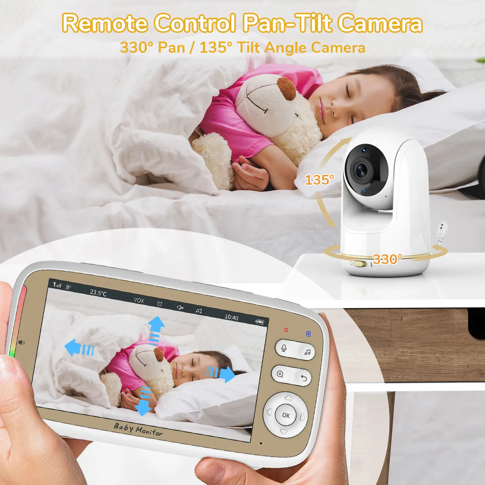 VB803 PRO Baby Monitor with 2p - Zoom Audio Music ulasan dan harga