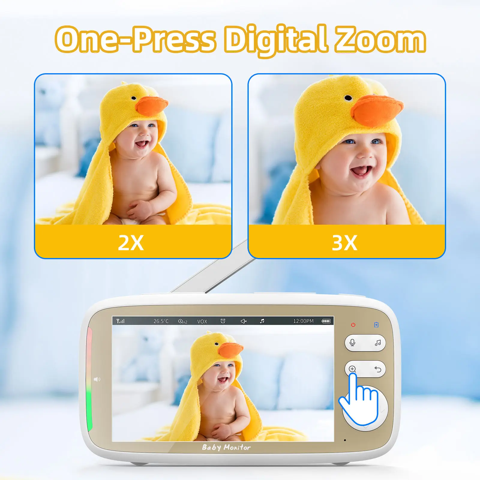 VB803 PRO Baby Monitor with 2p - Zoom Audio Music ulasan dan harga