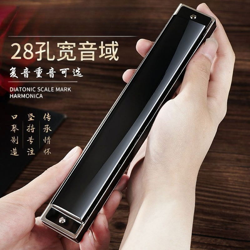 24 holes 28 holes polyphonic C - Harmonica 10 Hole ulasan dan harga