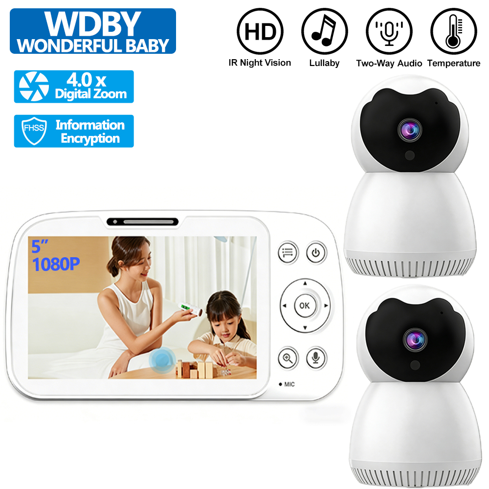 5 Inch HD Screen Baby Monitor  - Zoom Audio Music ulasan dan harga