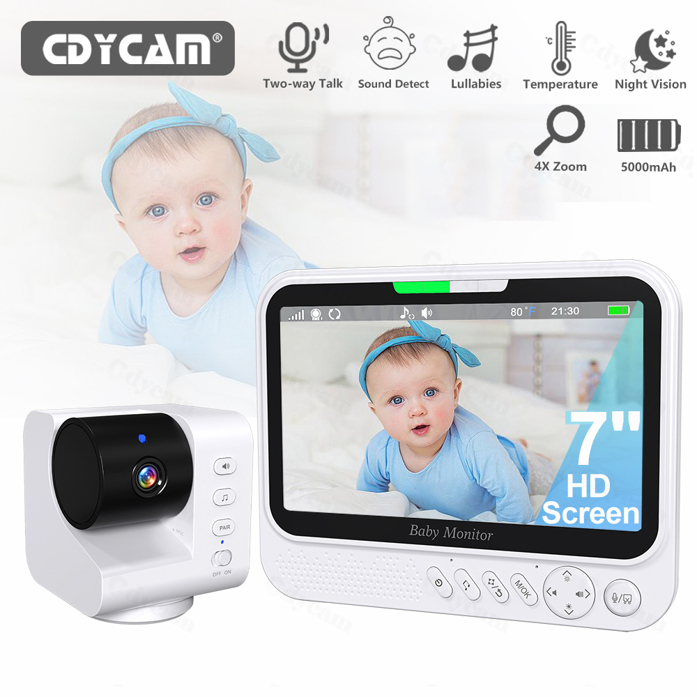 7'' Video Baby Monitor With 4X - Zoom Audio Music ulasan dan harga