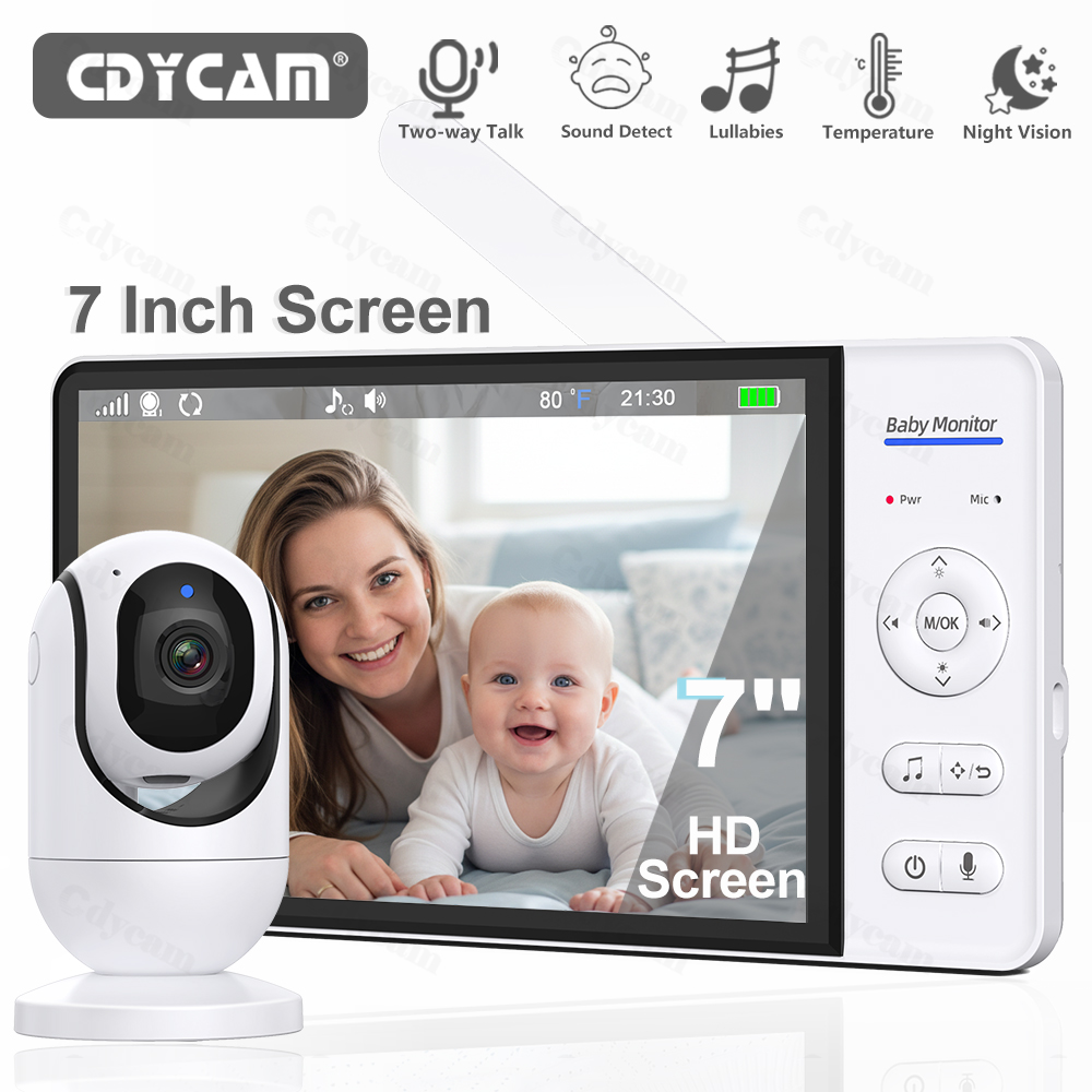 7.0'' Video Baby Monitor 720P  - Zoom Audio Music ulasan dan harga