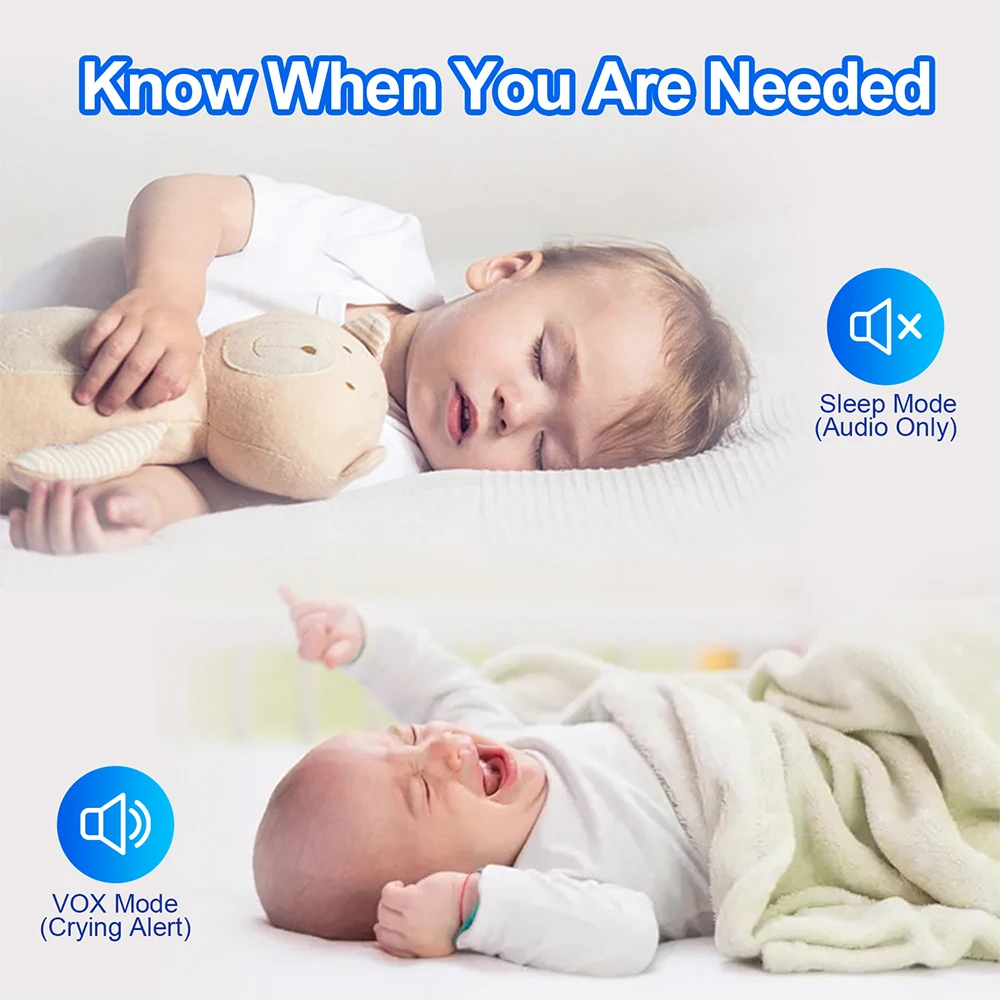 7.0'' Video Baby Monitor 720P  - Zoom Audio Music ulasan dan harga