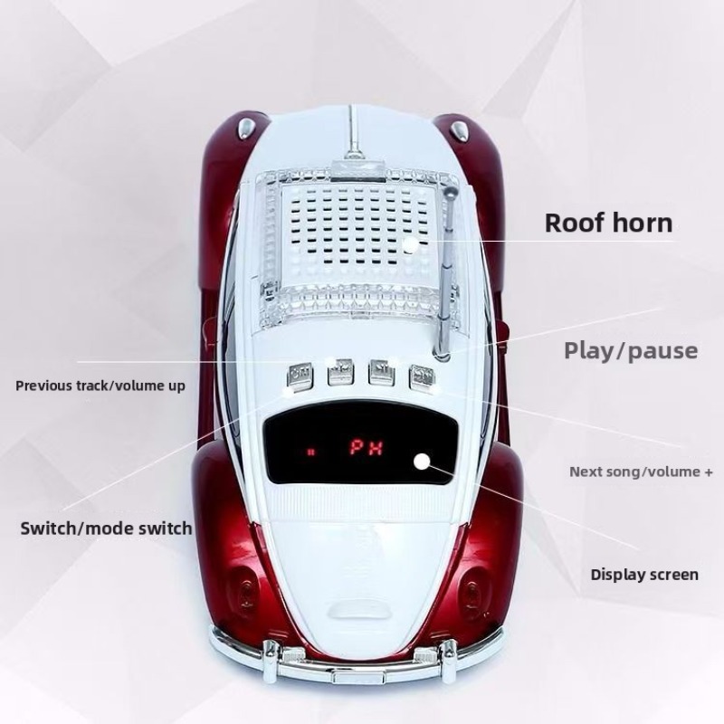 Beetle Car Model Bluetooth Spe - Audio X Music ulasan dan harga