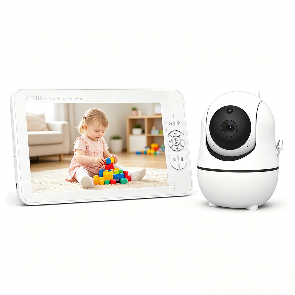 7 Inch Split-Screen Baby Monit - Zoom Audio Music ulasan dan harga