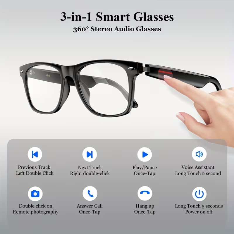 KOIPSSE Smart Glasses for Adul - Audio Music Technology ulasan dan harga