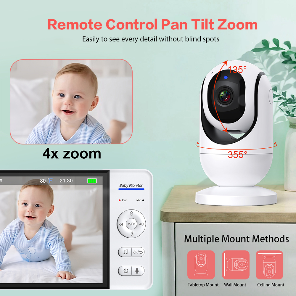 7'' Wireless Video Baby Monito - Zoom Audio Music ulasan dan harga