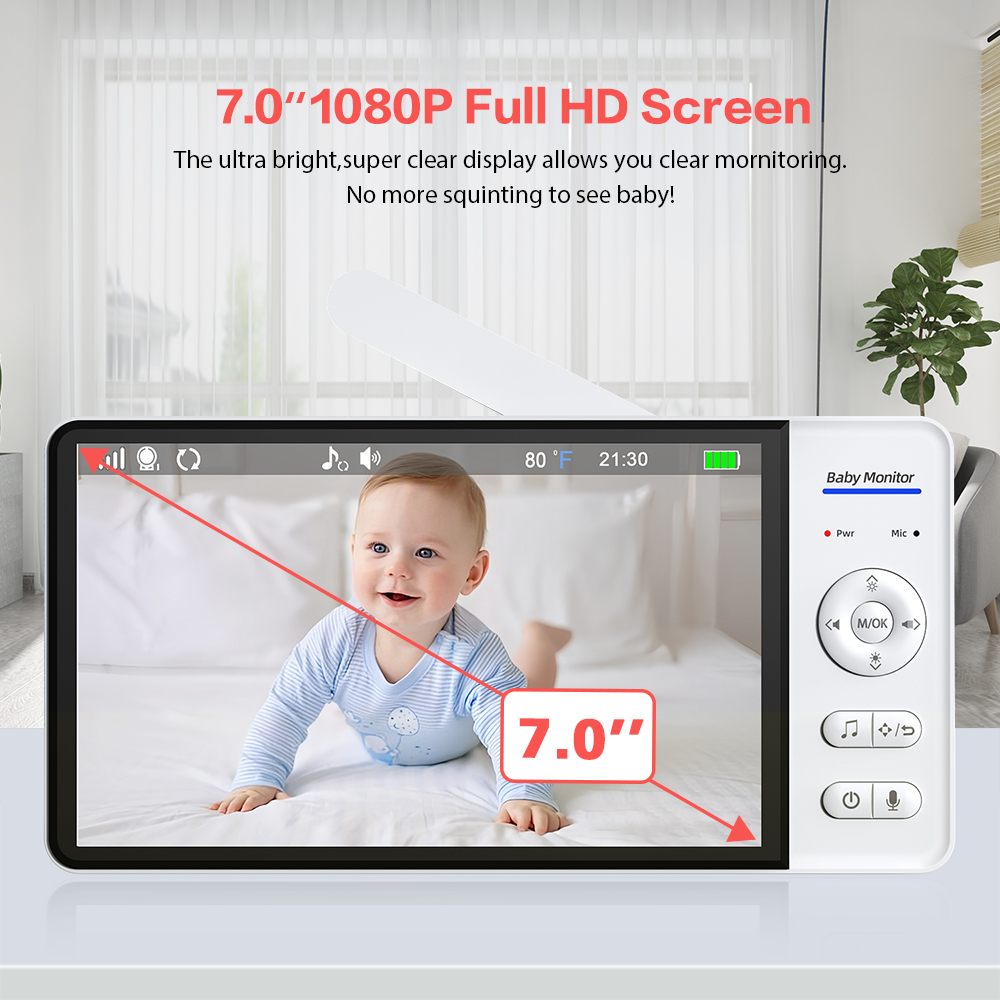 7'' Wireless Video Baby Monito - Zoom Audio Music ulasan dan harga
